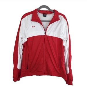 NIKE CARDINALS Red and White Sports Jacket Size XL